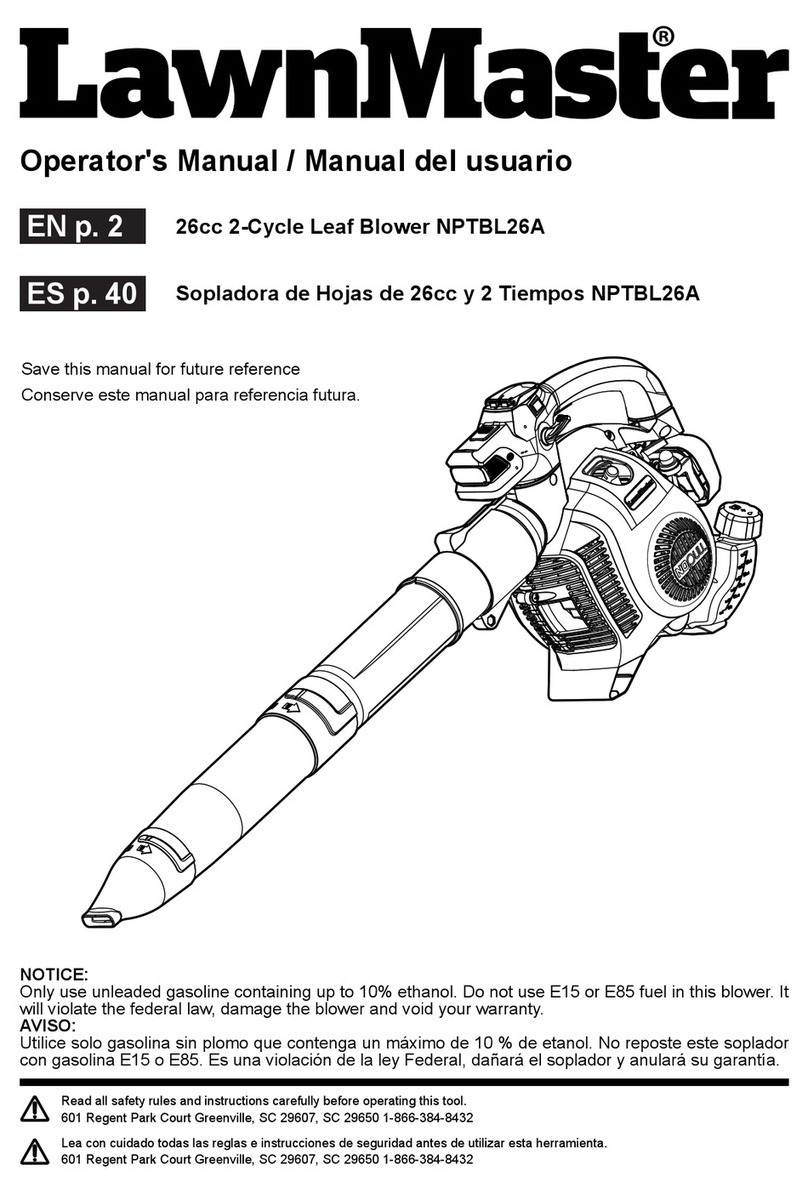 LawnMaster NPTBL26A Operator's manual