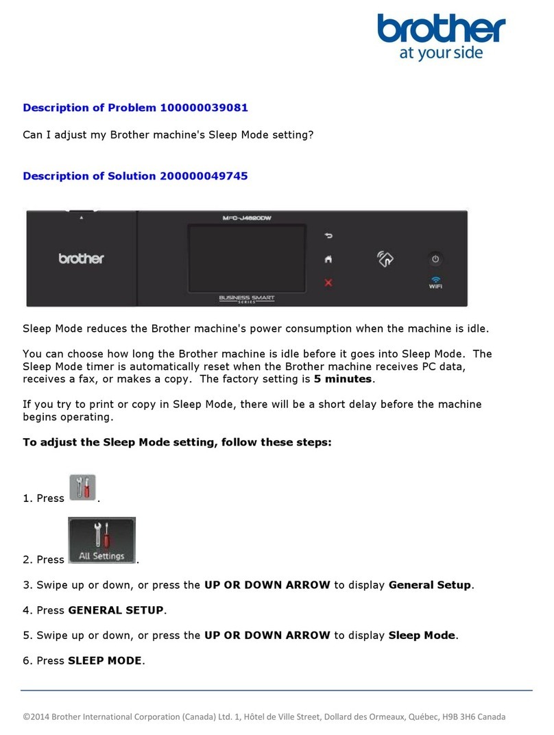 Brother Business Smart Series User manual