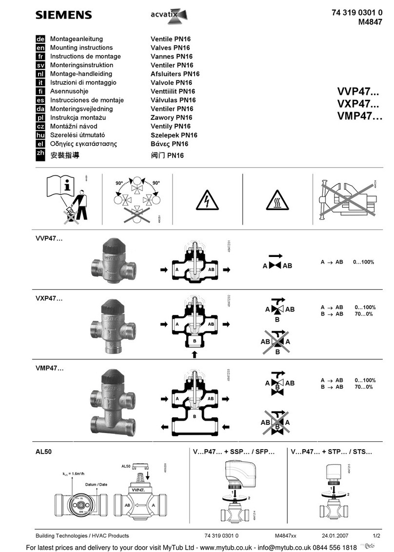 Siemens VVP47 Series User manual