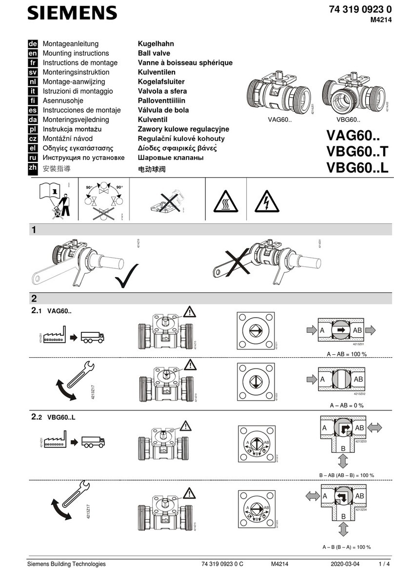 Siemens VAG60 Series User manual Siemens VAG60 Series User manual
