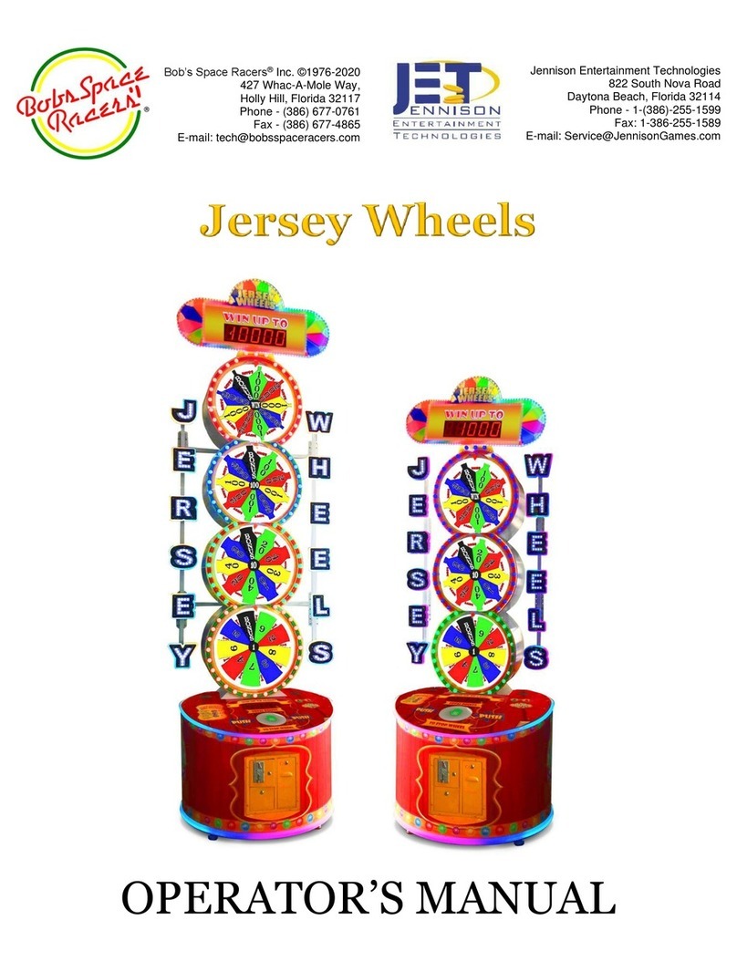 Bob's Space Racers Jersey Wheels Operator's manual