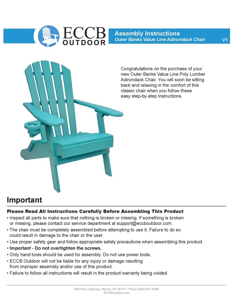 ECCB OUTDOOR Outer Banks Value Series Assembly instructions ECCB OUTDOOR Outer Banks Value Series Assembly instructions