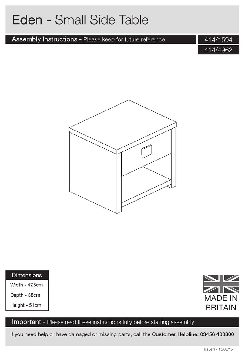 Argos Eden 414/1594 Assembly instructions Argos Eden 414/1594 Assembly instructions