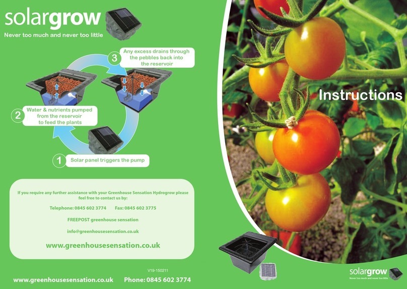 greenhouse sensation Solargrow instructions