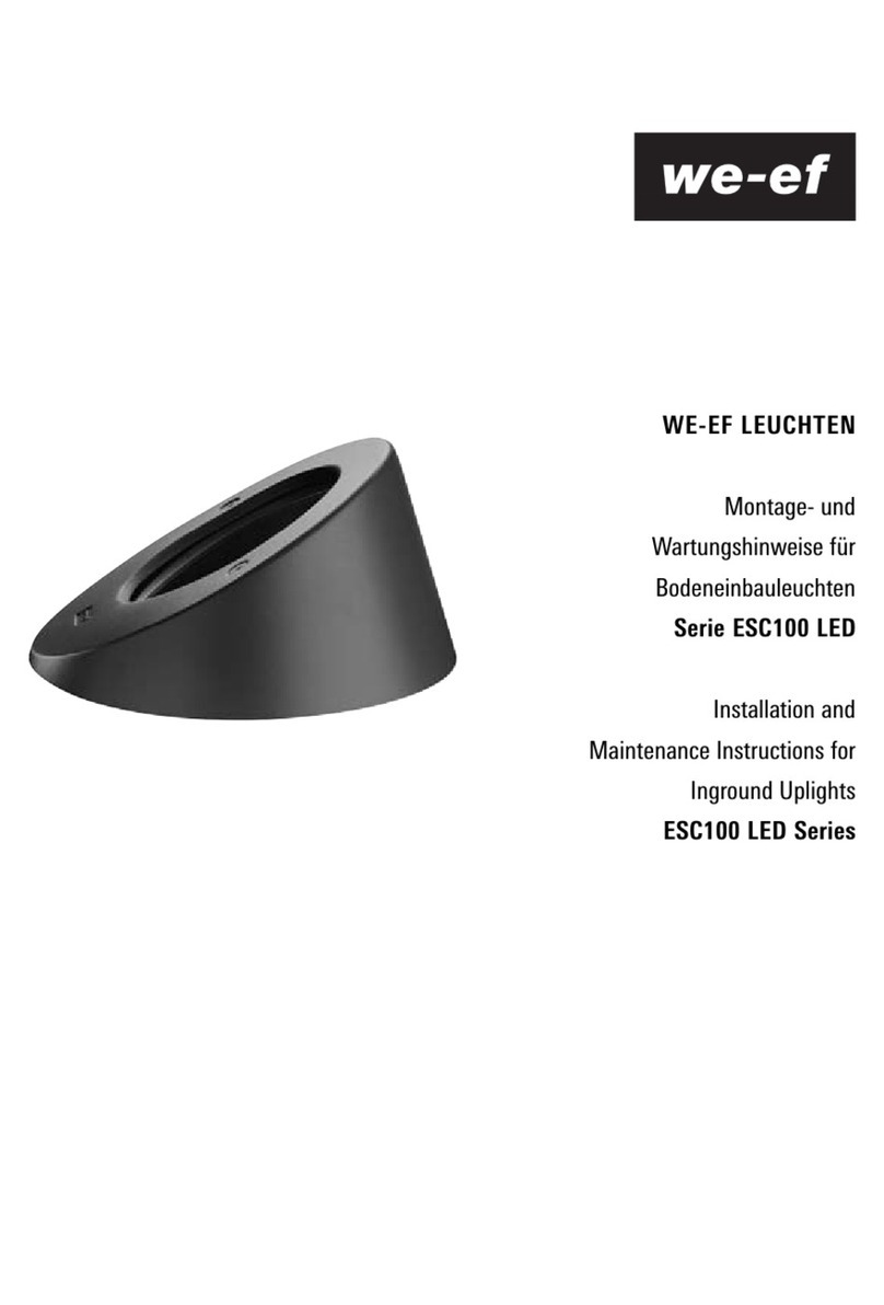 WE-EF ESC100 LED Series Installation and maintenance instructions