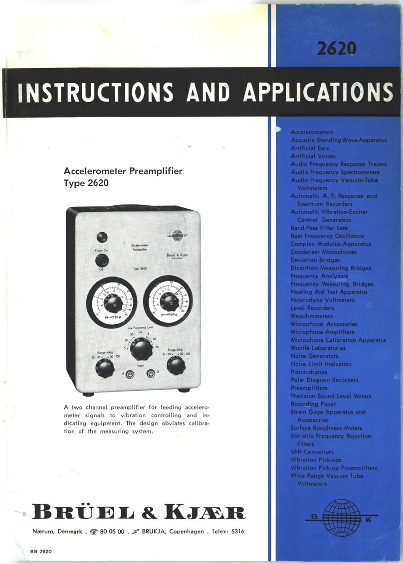 BRUEL & KJAER 2620 User guide