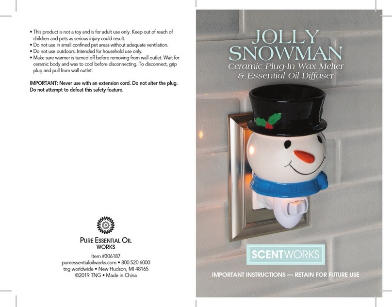 Scent Works JOLLY SNOWMAN Important instructions