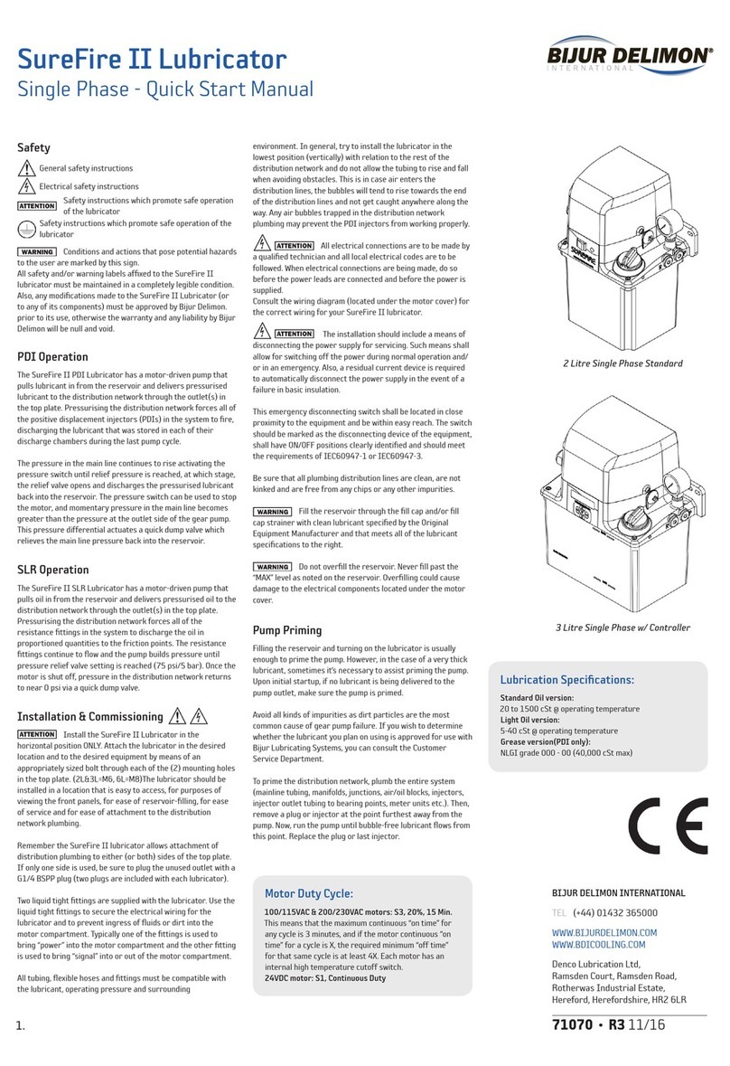 Bijur Delimon SureFire II Instruction manual
