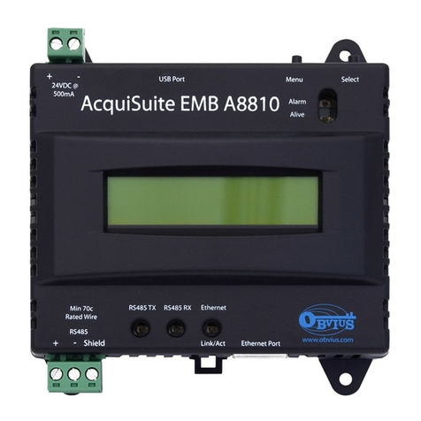 Obvius AcquiSuite A8810 Installation and operation manual