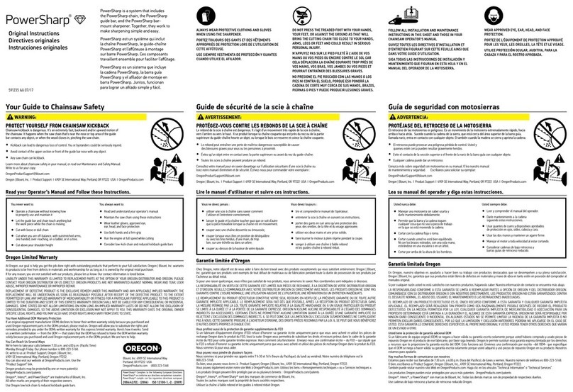 Oregon PowerSharp Original instructions