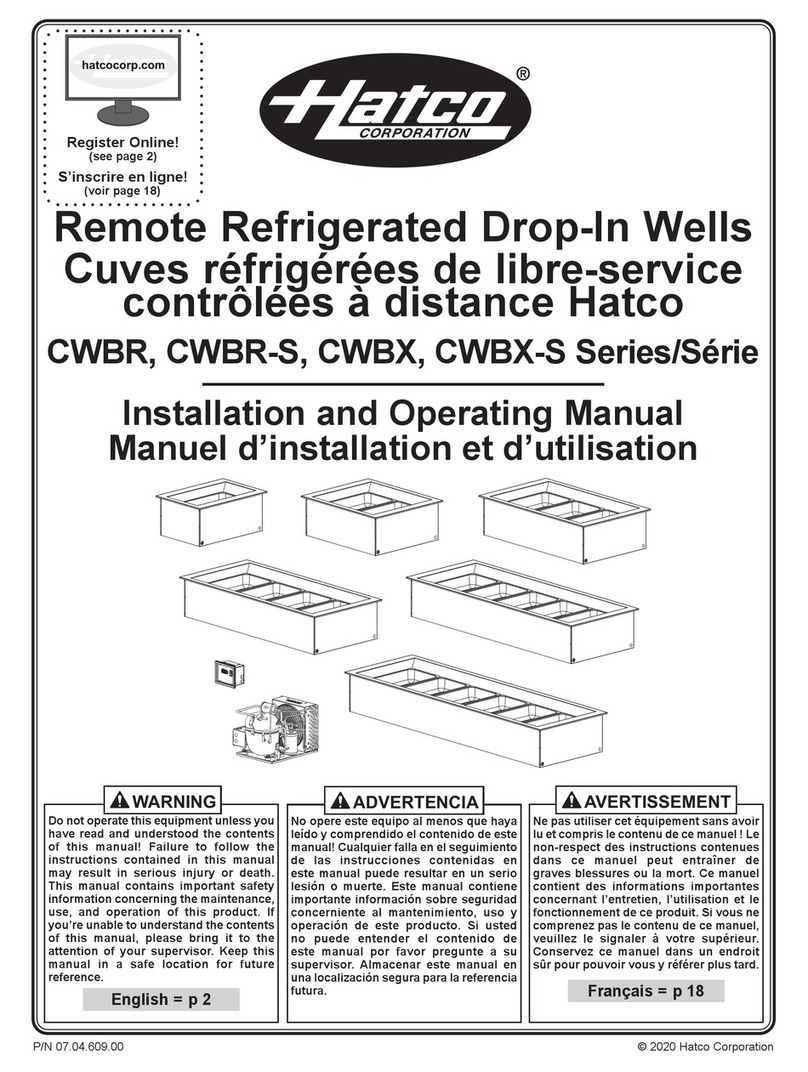 Hatco CWBR Series User manual