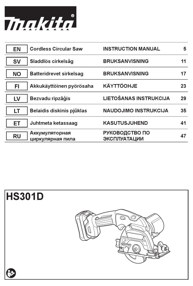 Makita HS301D instruction manual