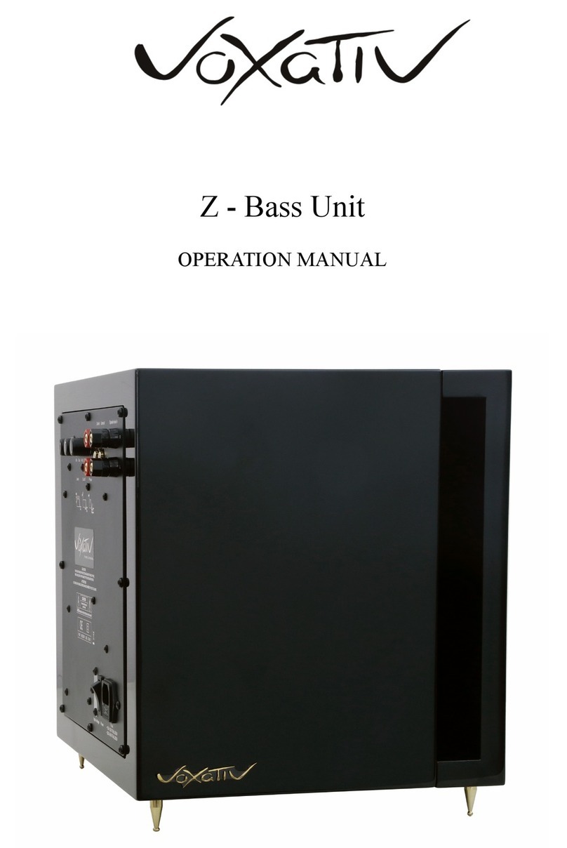 voxativ Z-Bass Operation manual