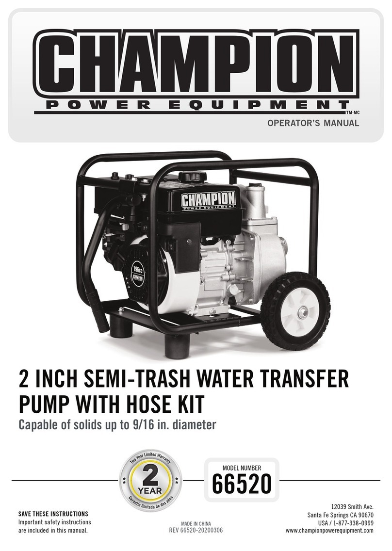 Champion 66520 Operator's manual Champion 66520 Operator's manual