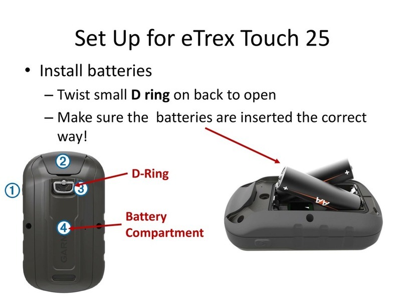Garmin eTrex Touch 25 manual