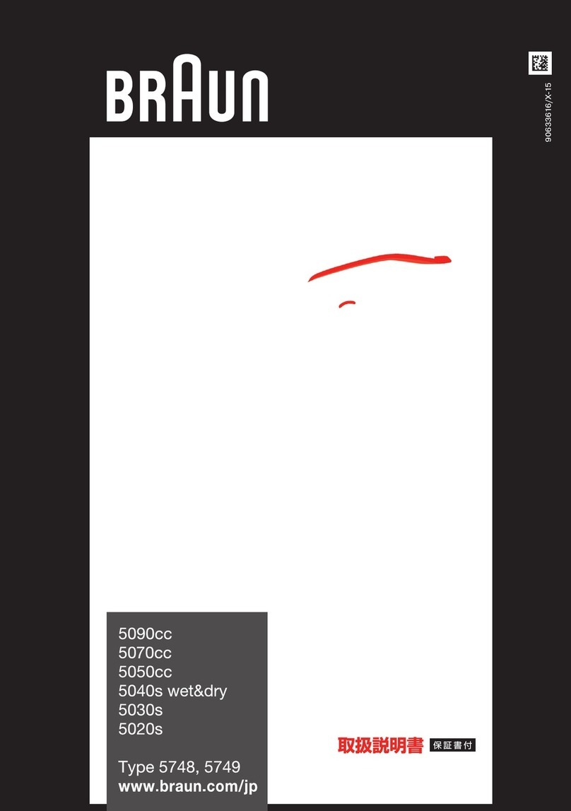 Braun 5090cc User manual