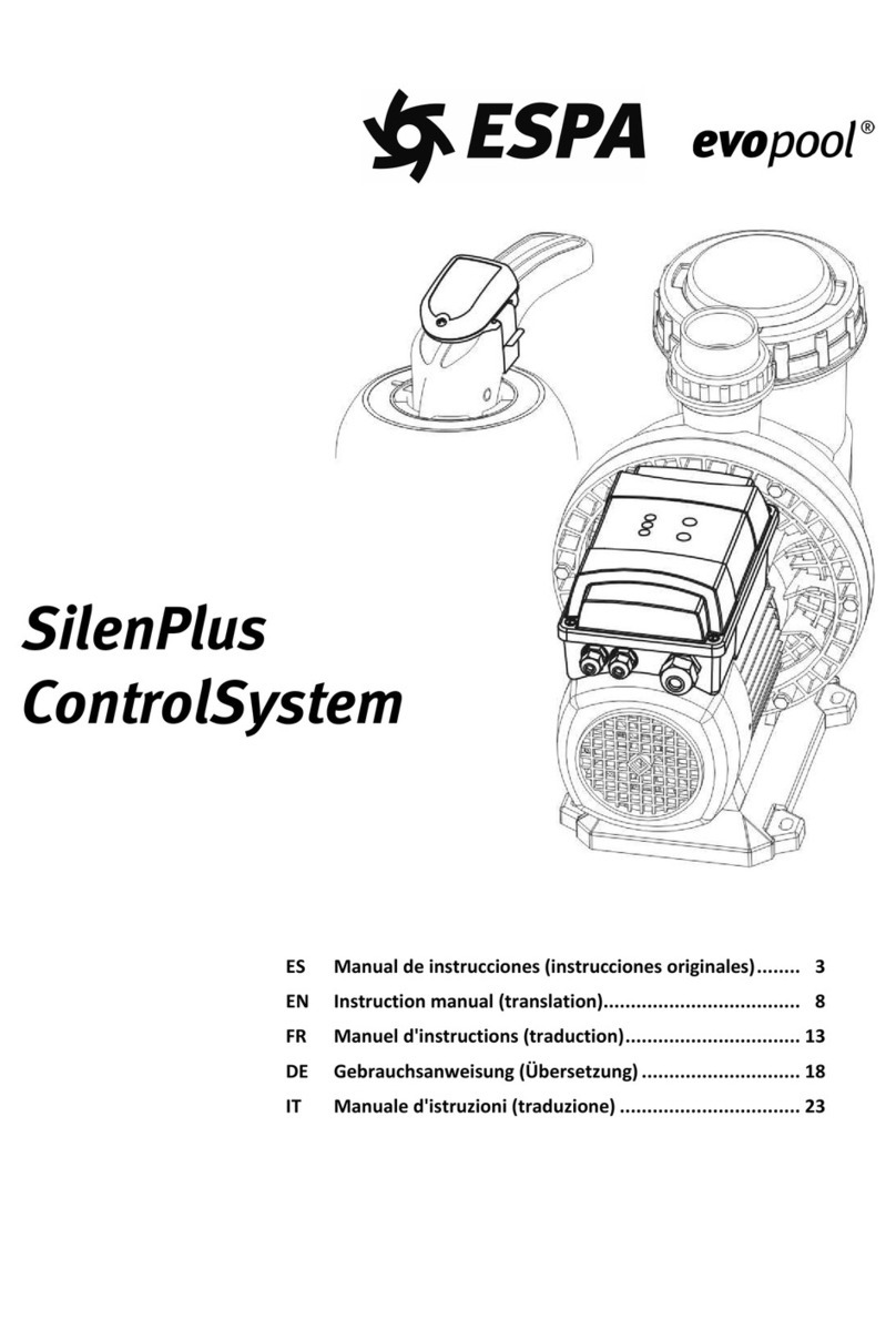 Espa Evopool SilenPlus ControlSystem User manual