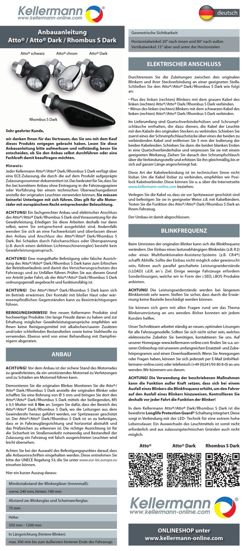 kellermann Atto User manual