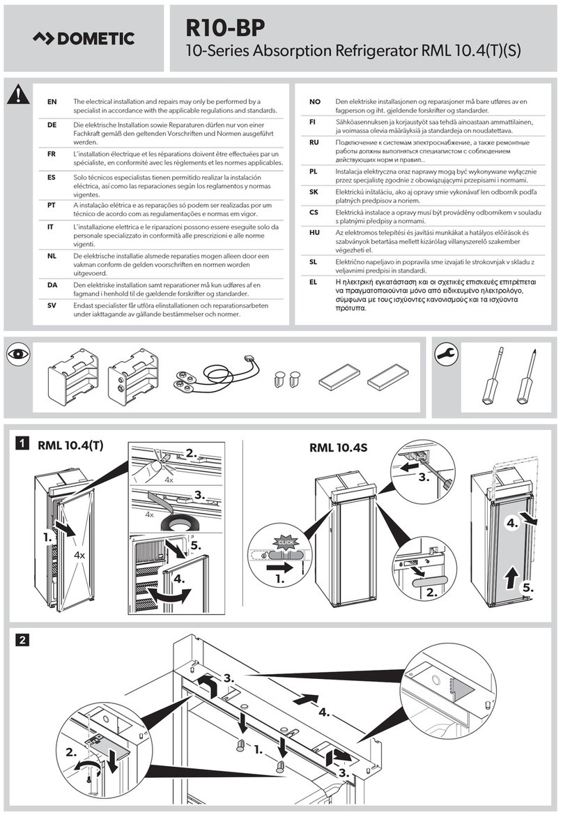 Dometic REFRIGERATION 10-Series User manual