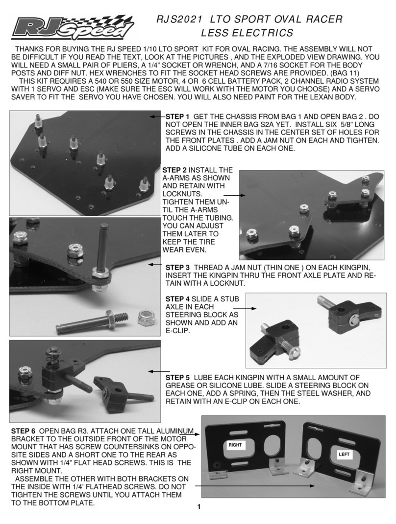 RJ Speed LTO SPORT OVAL RACER quick start guide