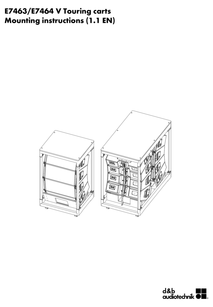 d & b audiotechnik E7463 Mounting instructions