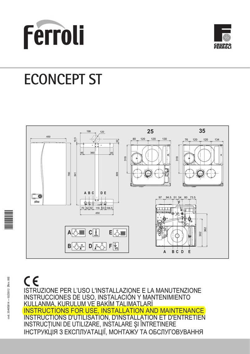 Ferroli ECONCEPT ST Series Troubleshooting guide