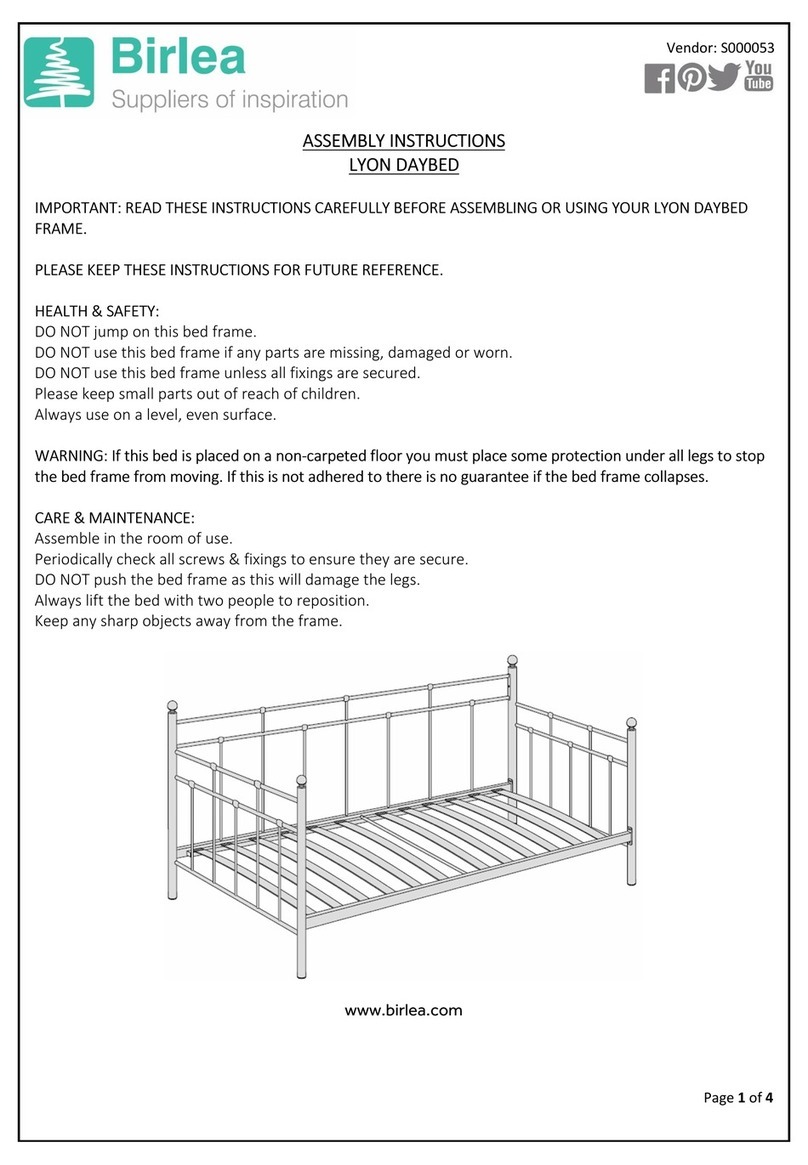 Birlea LYON S000053 User manual Birlea LYON S000053 User manual