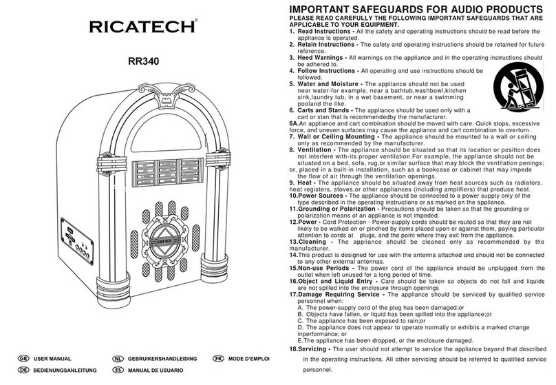 Ricatech RR340 User manual