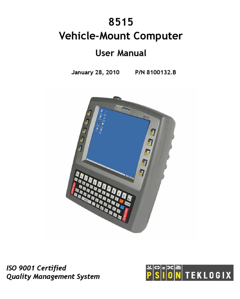 Psion Teklogix Vehicle-Mount Computer 8515 User manual