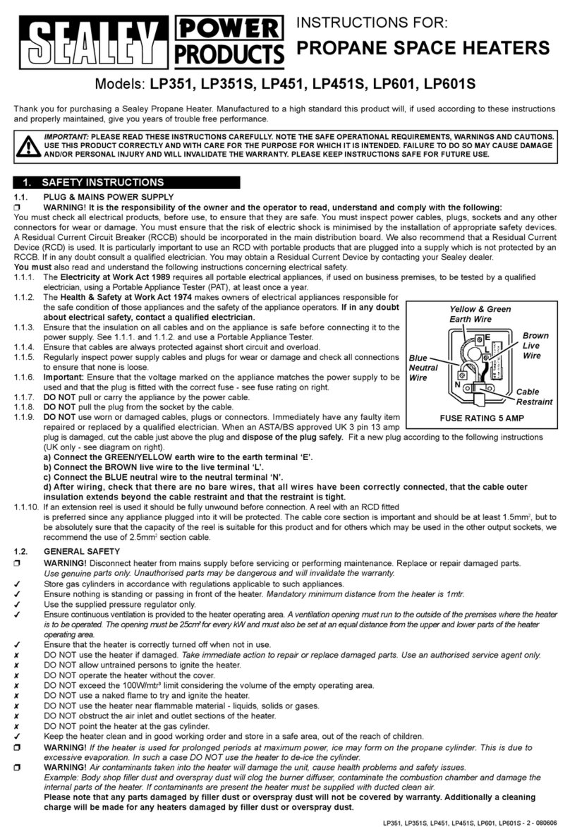 Sealey LP351 instructions Sealey LP351 instructions