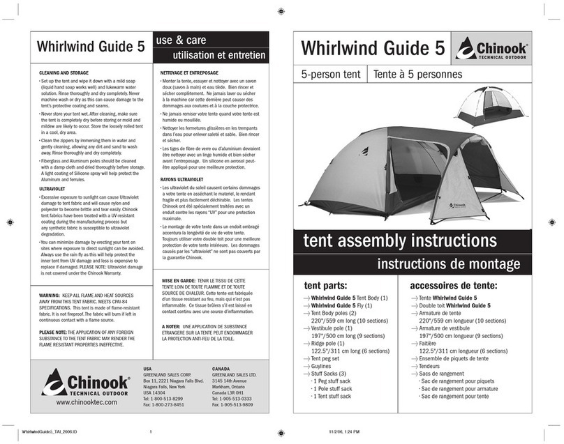 Chinook Whirlwind Guide 5 User manual