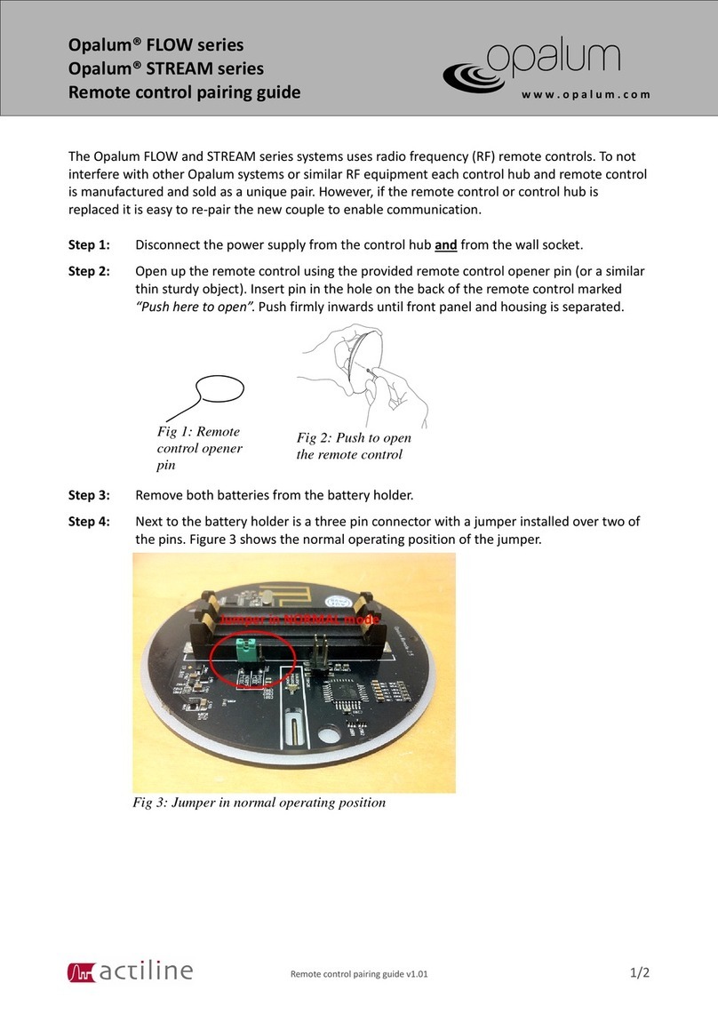 Opalum FLOW series User manual