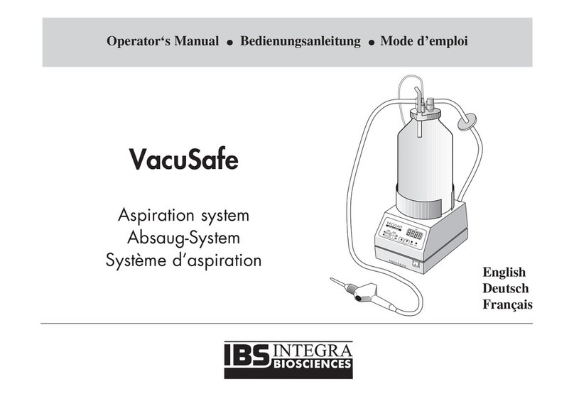 INTEGRA Biosciences VacuSafe Operator's manual