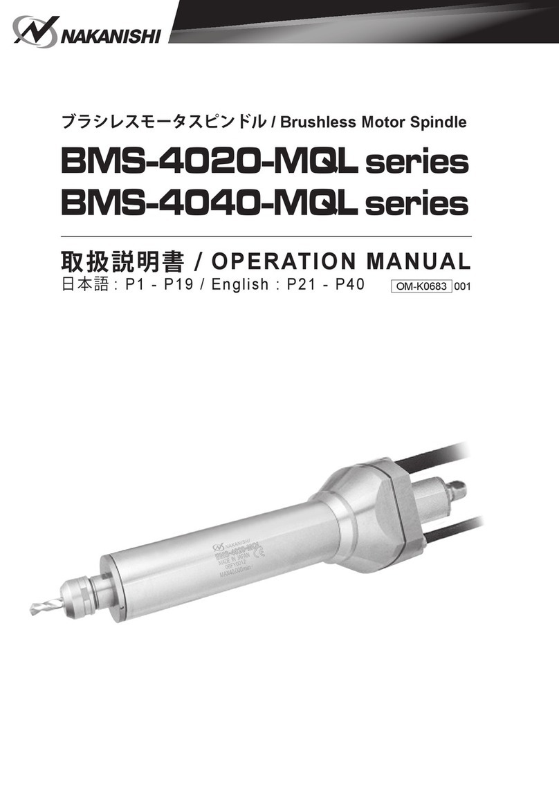 Nakanishi BMS-4020-MQL Series Operation manual