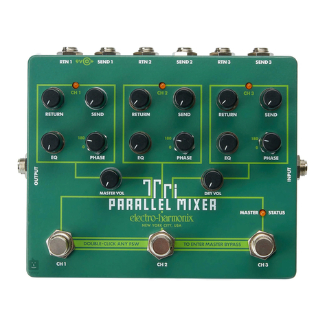 Electro-Harmonix TRI PARALLEL MIXER manual