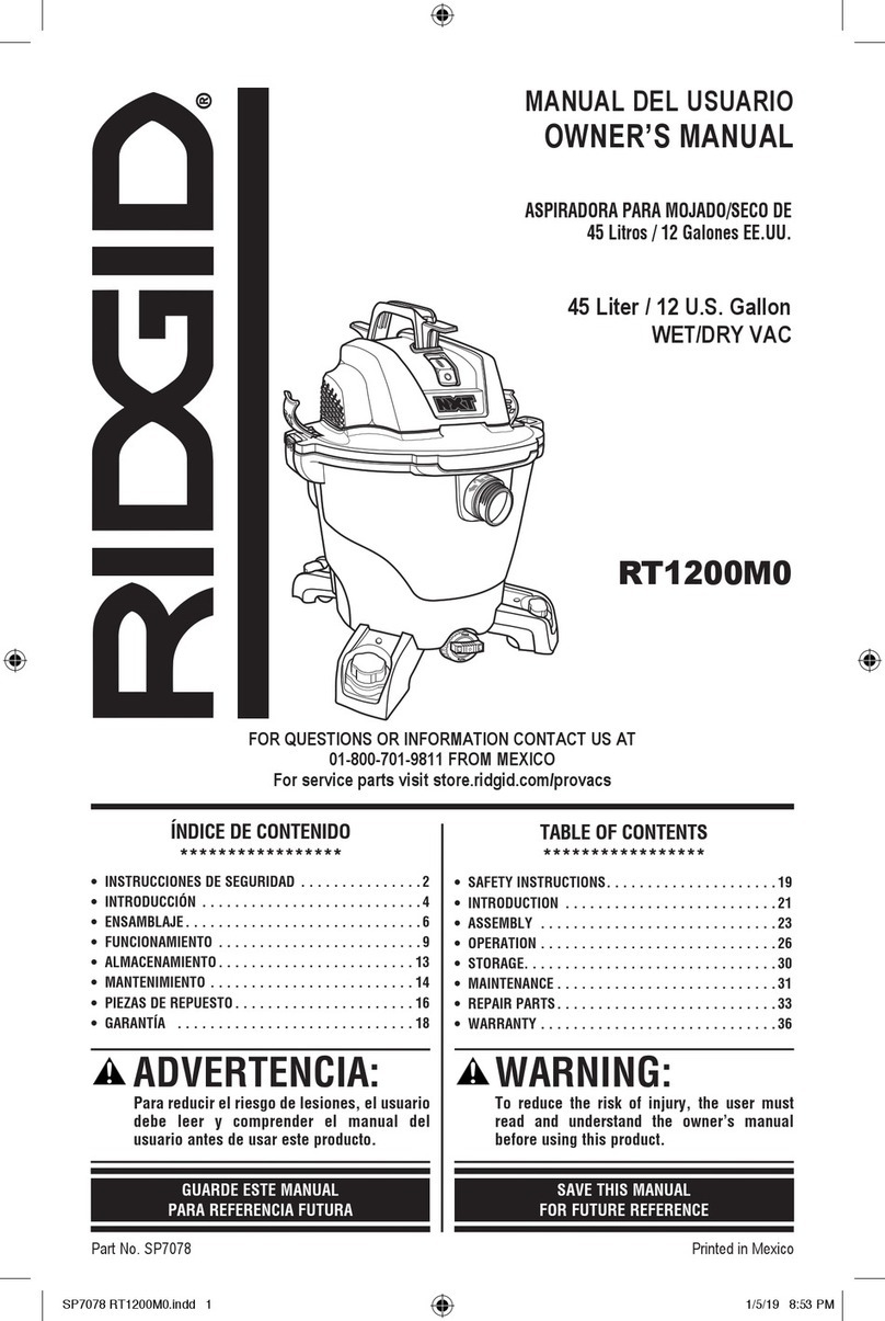 RIDGID RT1200M0 owner's manual