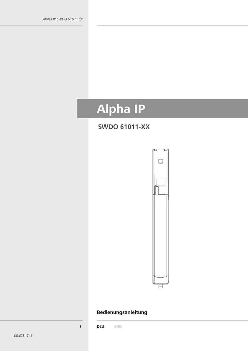 Alpha IP SWDO 61011 Series instruction manual