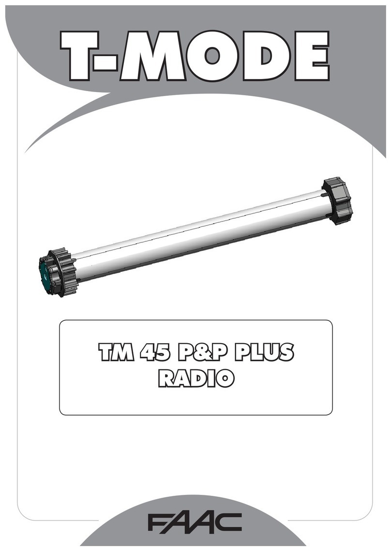 FAAC T-Mode TM 45 User manual