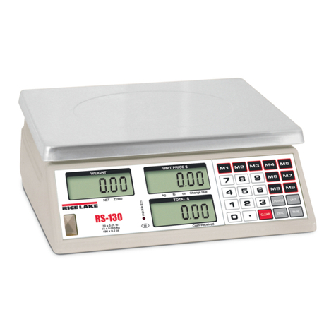 Rice Lake RS-130 User manual
