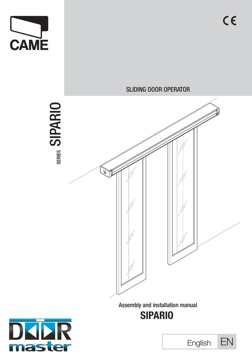 CAME Sipario Series Setup guide