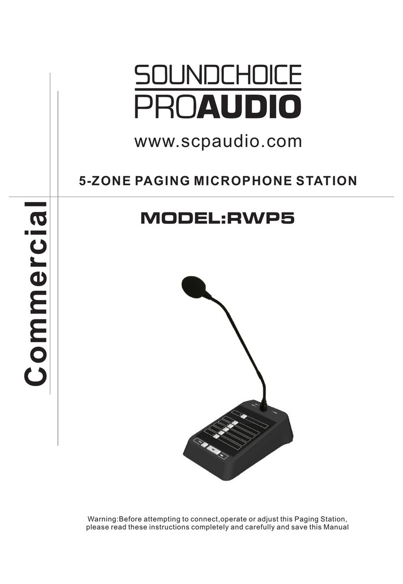Soundchoice PROAudio RWP5 manual