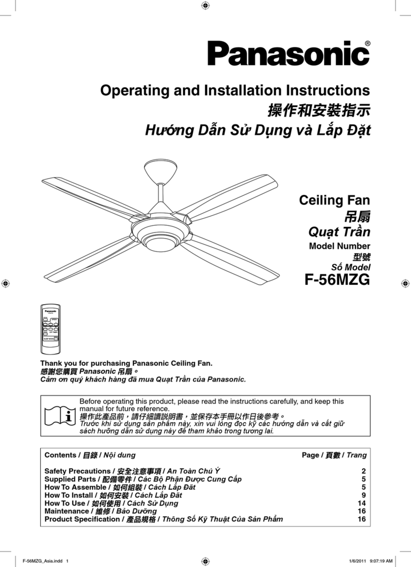 Panasonic F-56MZG User manual