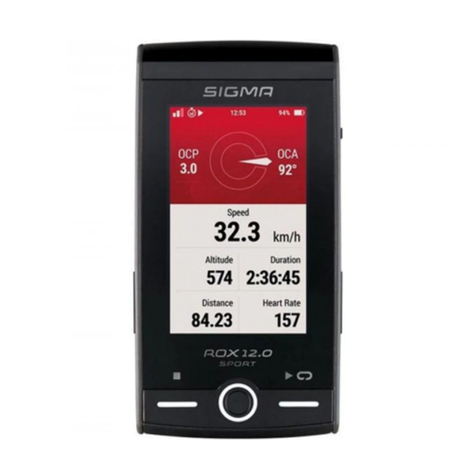 Sigma ROX 12.0 SPORT Installation instructions