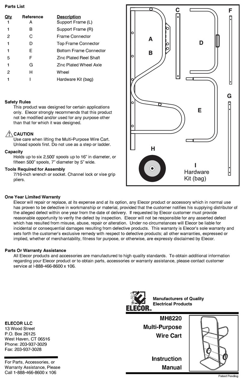 Elecor MH8220 instruction manual