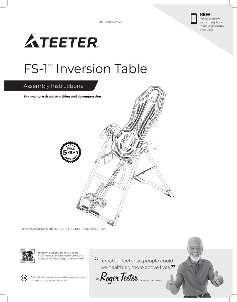 Teeter FS-1 1324276 Assembly instructions