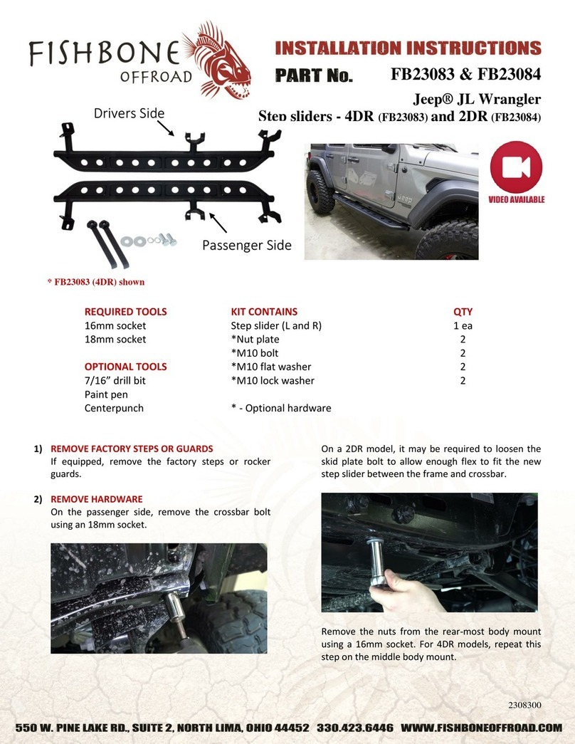 Fishbone Offroad FB23083 installation instructions