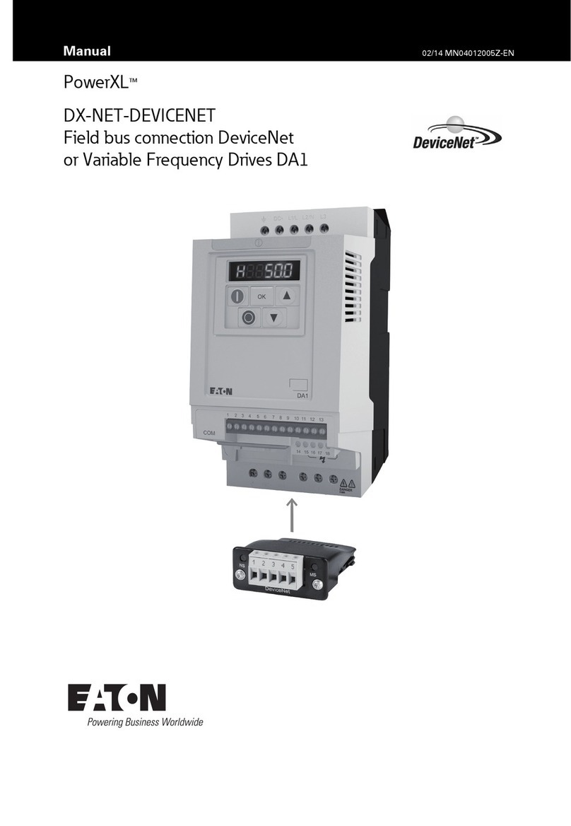 Eaton PowerXL DX-NET-DEVICENET User manual