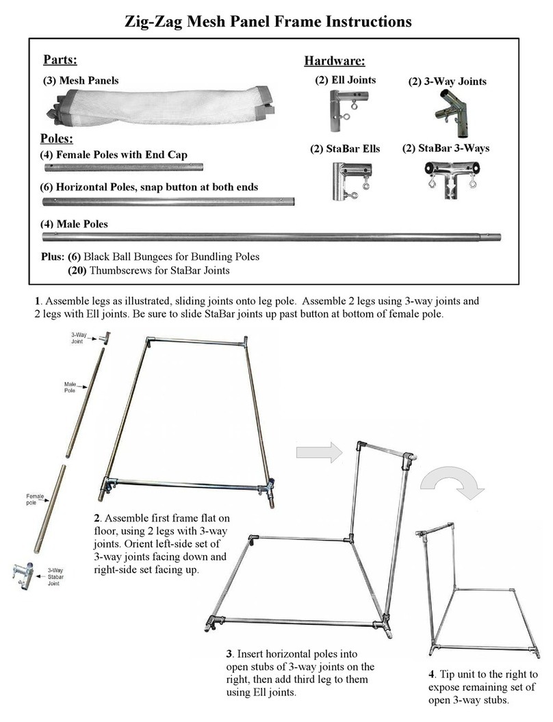 CAMELBACK Displays Zig-Zag Mesh instructions CAMELBACK Displays Zig-Zag Mesh instructions