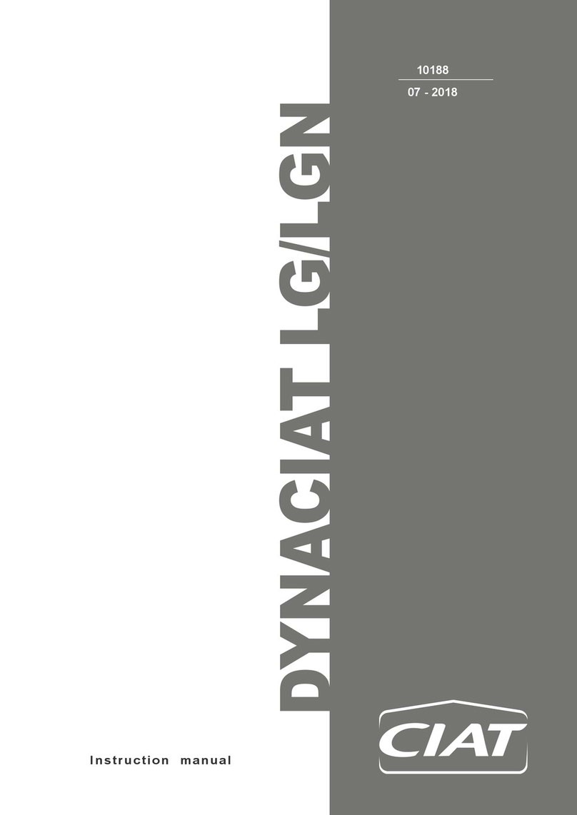 CIAT DYNACIAT LG Series instruction manual