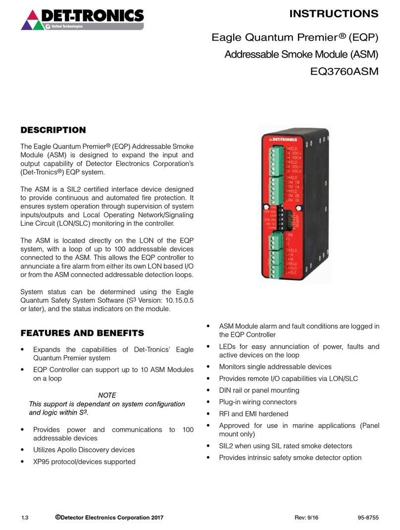 Det-Tronics Eagle Quantum Premier EQ3760ASM manual